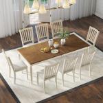 9-Piece Rustic Farmhouse Dining Table Set