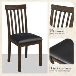 7-Piece Solid Wood Dining Table Set with Chairs