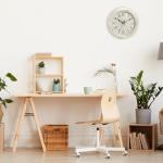 Peohud Vintage 12-Inch Non-Ticking Wall Clock