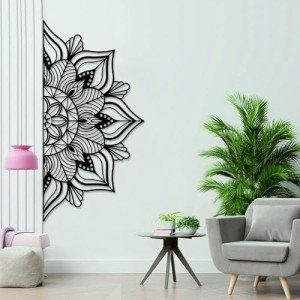 Large Metal Lotus Flower Wall Art Decor