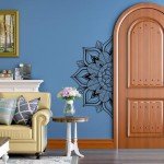 Large Metal Lotus Flower Wall Art Decor