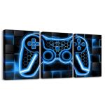 Gamer Canvas Wall Art Set for Bedroom Decor