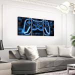 Gamer Canvas Wall Art Set for Bedroom Decor