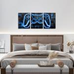 Gamer Canvas Wall Art Set for Bedroom Decor