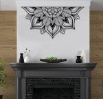 Large Metal Lotus Flower Wall Art Decor