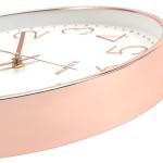 Rose Gold Silent Wall Clock - 12 Inch Round