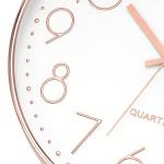 Rose Gold Silent Wall Clock - 12 Inch Round