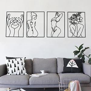 Black Minimalist Wall Art Set of 4
