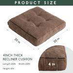 Tufted Corduroy Seat Cushion for Comfort