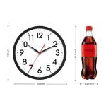 12-Inch Silent Modern Wall Clock - Black