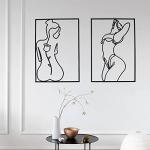 Black Minimalist Wall Art Set of 4