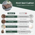 Tufted Corduroy Seat Cushion for Comfort