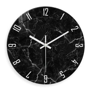 Black Minimalist 12" Abstract Wall Clock