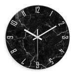 Black Minimalist 12" Abstract Wall Clock