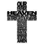 Rustic Black Metal Cross Wall Decor for Home