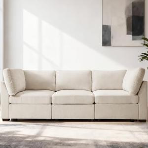 Extra Large Beige Modular Sectional Sofa Set