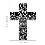 Rustic Black Metal Cross Wall Decor for Home