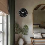Black Minimalist 12" Abstract Wall Clock