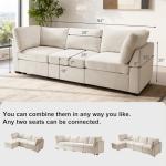 Extra Large Beige Modular Sectional Sofa Set