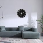 Black Minimalist 12" Abstract Wall Clock