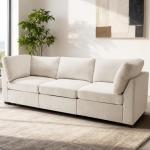 Extra Large Beige Modular Sectional Sofa Set