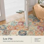 Lahome Non-Slip Moroccan Trellis 2x3 Washable Rug