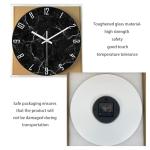 Black Minimalist 12" Abstract Wall Clock