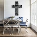 Rustic Black Metal Cross Wall Decor for Home