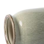 Rustic Green Ceramic Vase for Home Decor