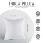 Utopia Bedding 17x17 Soft Pillow Inserts, Set of 2