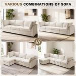 Extra Large Beige Modular Sectional Sofa Set