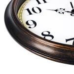 Vintage Silent Battery Operated Wall Clock, Bronze