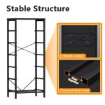 Tall 6-Drawer Black Dresser and Nightstand Set