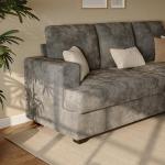 Comkei 89" Comfy Grey Sectional Sofa for Small Spaces
