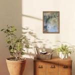 Vintage Floral Monet Canvas Wall Art 12x16