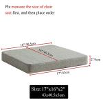 Non-Slip Memory Foam Dining Chair Cushions, 2 Pack