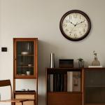 Silent Vintage Wall Clock - 8.5 Inch Bronze