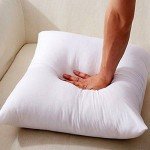 Set of 5 White Cushion Fillers - 16" x 16