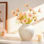 Rustic Ceramic Flower Vase for Home Decor