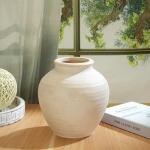 Rustic Ceramic Flower Vase for Home Decor