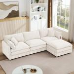 Oversized Reversible Modular Sectional Sofa Set