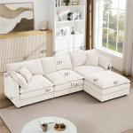 Oversized Reversible Modular Sectional Sofa Set