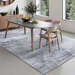 Toneed Soft Abstract Area Rug - 4x6 Feet Grey
