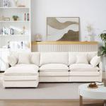 Oversized Reversible Modular Sectional Sofa Set