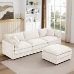 Oversized Reversible Modular Sectional Sofa Set