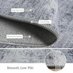 Toneed Soft Abstract Area Rug - 4x6 Feet Grey