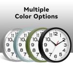 Small Black Analog Silent Wall Clock