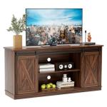 Farmhouse 65-Inch TV Stand with Storage Shelves