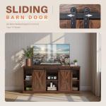 Farmhouse 65-Inch TV Stand with Storage Shelves