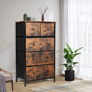 Tall 5-Drawer Chest for Bedroom and Living Room